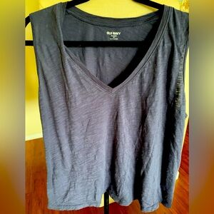 Old Navy blue/grey relaxed fit soft tank top